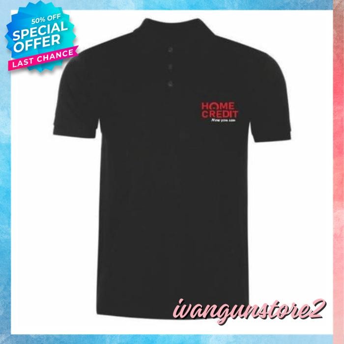 KAOS POLO SHIRT TSHIRT BAJU KERAH DISTRO HOME CREDIT KAMU BISA POLOS CUSTOM INDONESIA PRIA WANITA UN