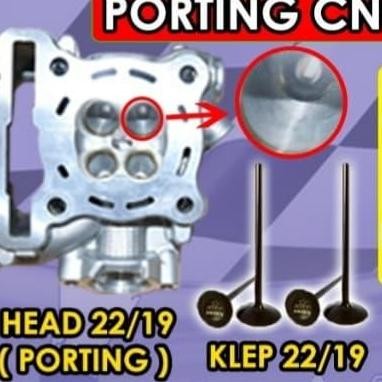 Otomotif Head Nmax Albronze + Porting Cnc + Klep