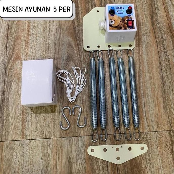 ANEKA BEDSHEET - Ayunan Bayi Elektrik/ Mesin Ayunan Listrik Bayi Otomatis (U Baby 5 per) VIP