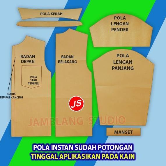 (Expert) Pola Instan Seragam SMP Cewek [ Pola Baju Jamblang Studio ] Pola Seragam SMP Perempuan Panj