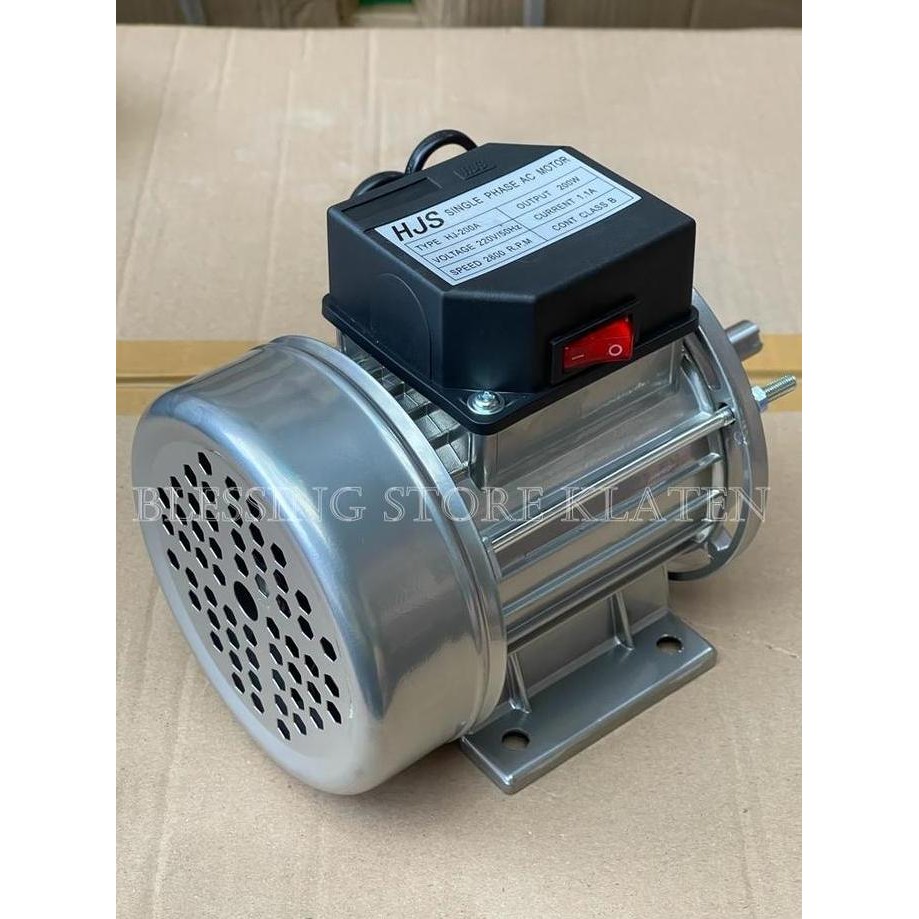 Kualitas terbaik] DINAMO SERBA GUNA HJS /DINAMO MESIN PARUTAN KELAPA LISTRIK 200WATT HJS