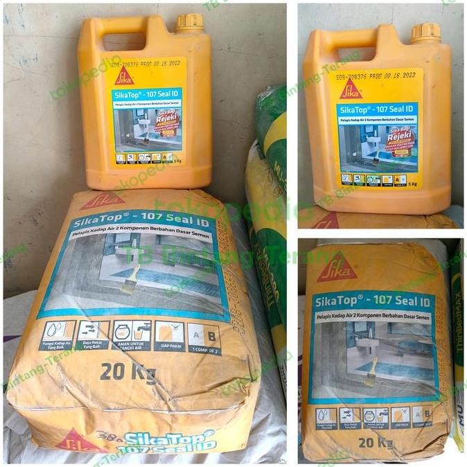 Terbaik Sika Top Seal 107 Id Set ( A + B ) Semen Mortar Anti Bocor Waterproof 100% Ori