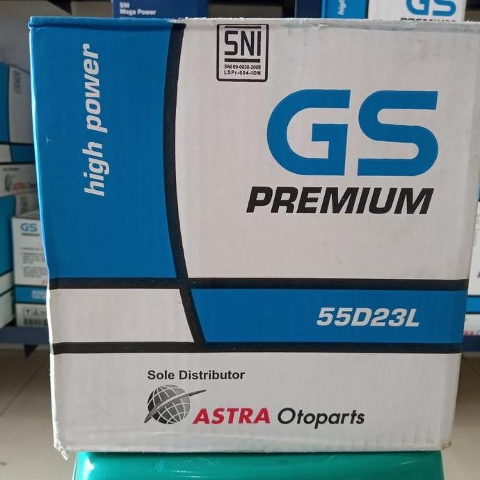 TERBARU - Aki Kia Rio/ GS Astra Premium 55D23L/ GS 55D23L Basah/ Aki Xtrail