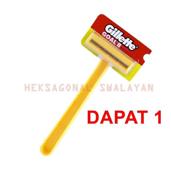 :<:<:<:<] GILLETTE GOAL KUNING SATUAN SILET CUKUR SWA2