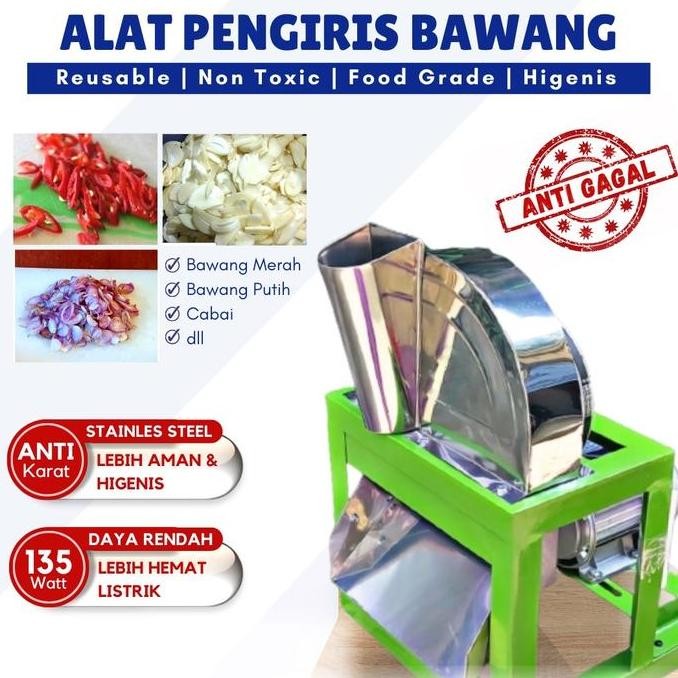 TERBARU - Mesin Pengiris Bawang / Mesin Iris Bawang Listrik