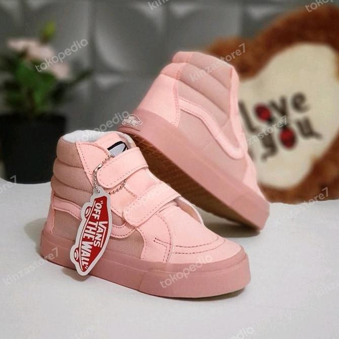 Sepatu Anak Perempuan Sepatu Vans Anak Pink Sepatu Vans Sk8 Peach