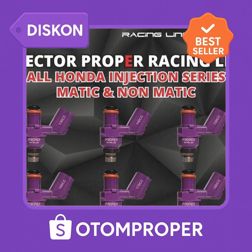Injector Proper Racing Line Beat Scoopy Vario Pcx Adv Genio Stylo Beat Deluxe Sonic Cb Cbr Crf Supra
