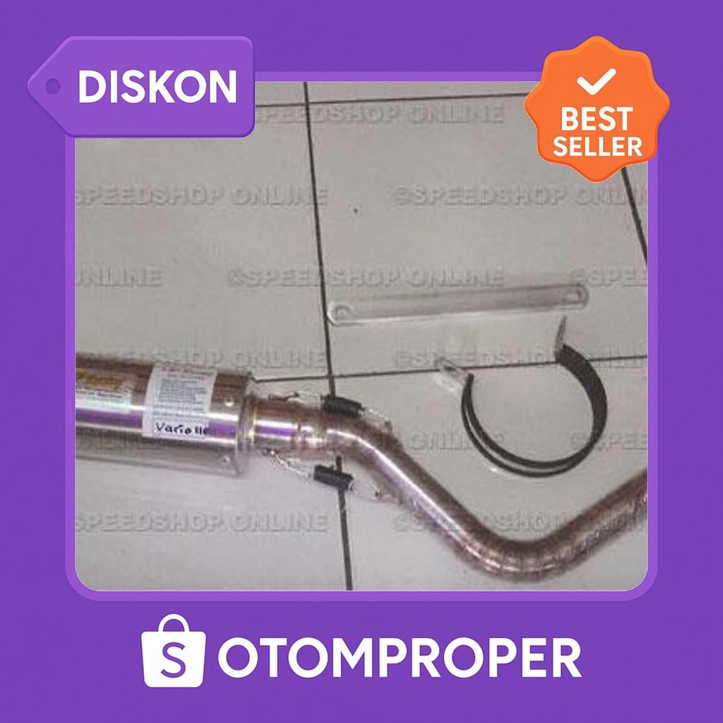 Knalpot Cld Racing Vario Type C2 Silencer Bulat Doff