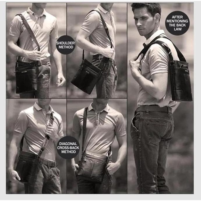 New Bison Denim-Tas Selempang Bison Denim Original (N2214-1B)