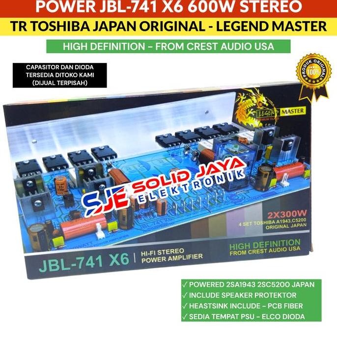Kit Power Amplifier For Jbl-741 X6 Power Hi Fi Hi-Fi Amplifier Stereo 600W 600 Watt W Jbl741 X6 Jbl7