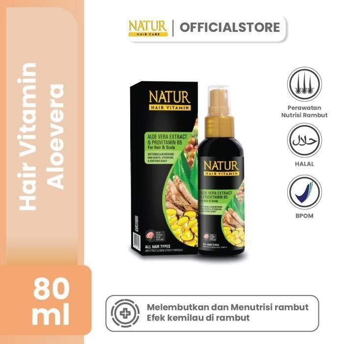 Natur Hair Vitamin Aloevera 80 mL - Vitamin kesuburan Rambut
