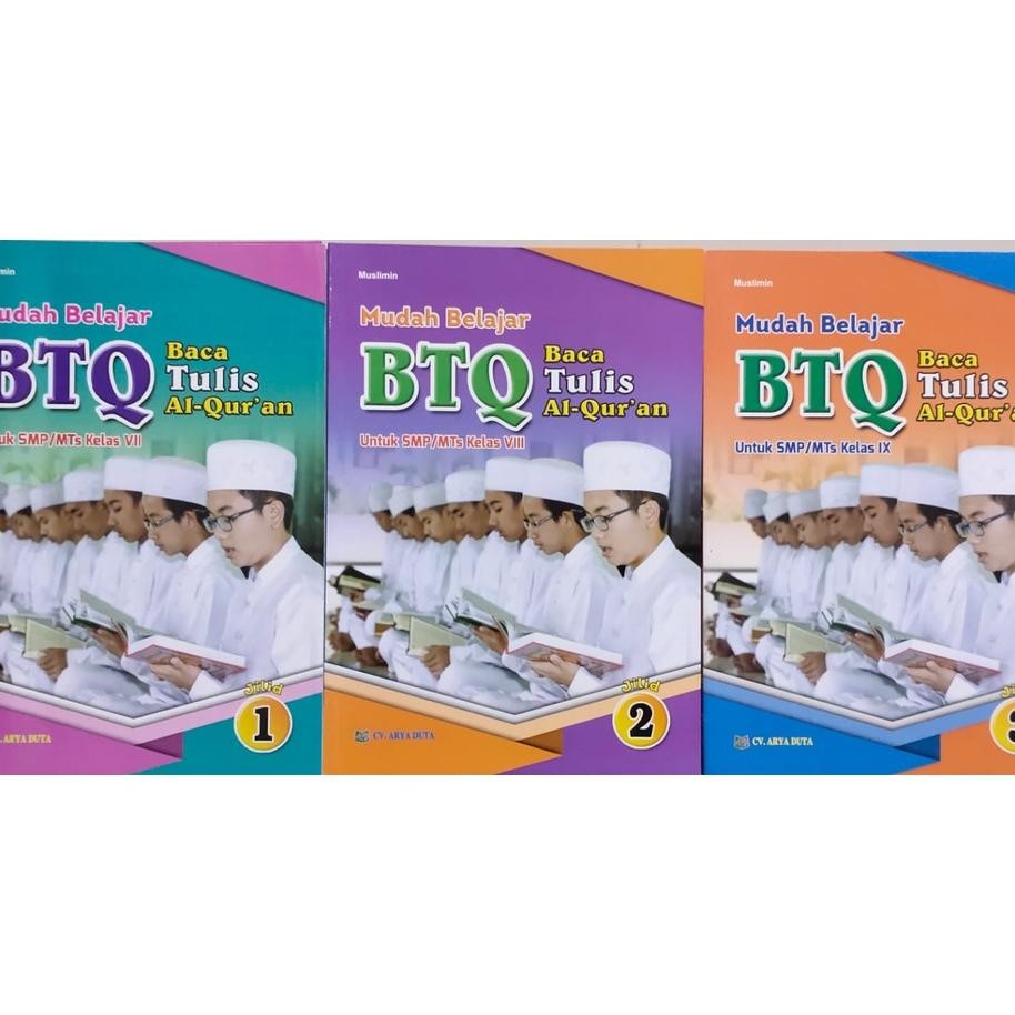 Buku Mudah Belajar Tulis Al Quran Btq Untuk Smp Mts Kelas 7 8 9