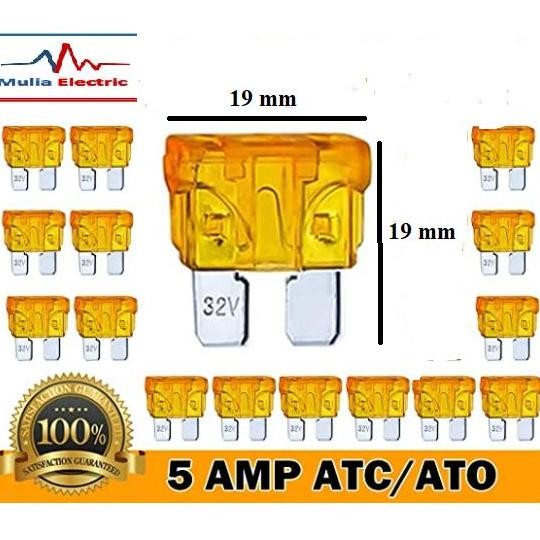 &<&<&<&] Fuse Blade Besar Sekring Tancap Motor 5A 5 Ampere mobil