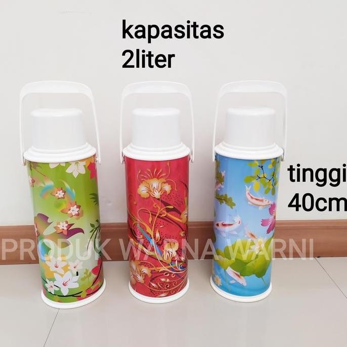 Terbaik Termos Air Panas 2 Liter Body Seng Motif 100% Ori