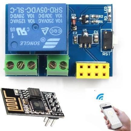 :<:<:<:<] Module Modul Relay 5v ESP8266 esp-01 esp01 WiFi Wireless IoT Internet