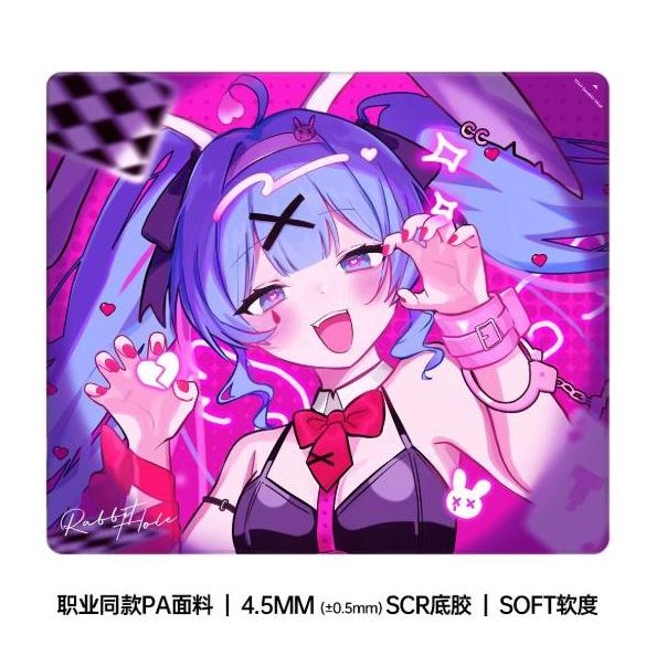 TITAN NATION RABBIT HOLE HATSUNE MIKU SCR / PORON BASE GAMING MOUSEPAD (CONTROL) VAXEE PA CLONE ORIG