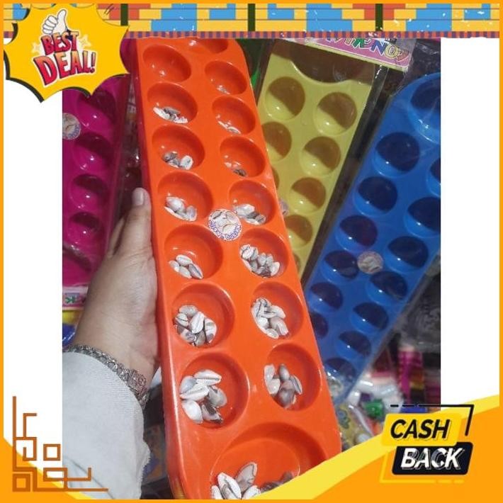 Terbaik Mainan Congklak Bening+Biji Kerang Plastik