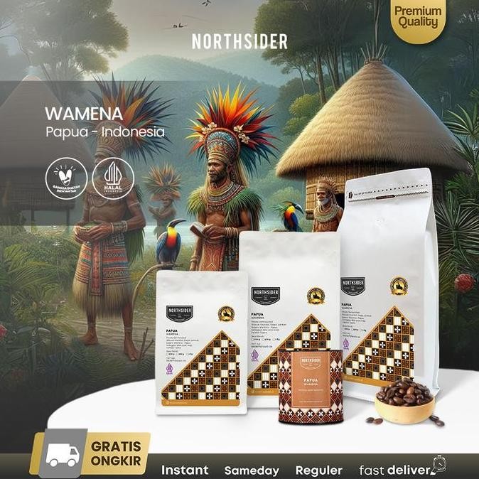 Northsider Kopi Arabika Papua Baliem Wamena Semiwashed coffee