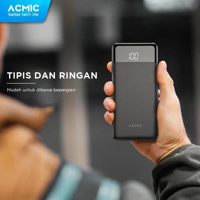 ACMIC F10PRO 10000mAh Powerbank Slim 22.5W Fast Charging Type C