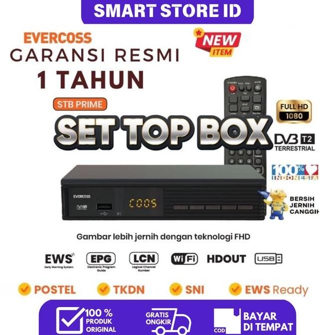 Ready Set Top Box Tv Digital Support Wifi Bisa Untuk Tv Tabung Dan Led Resolusi Full Hd