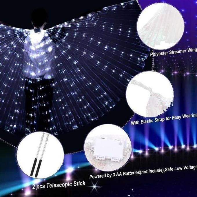 Kostum Sayap Malaikat Led Sayap Malaikat Anak Aldult Sayap Tari Penari Sayap Malaikat KS