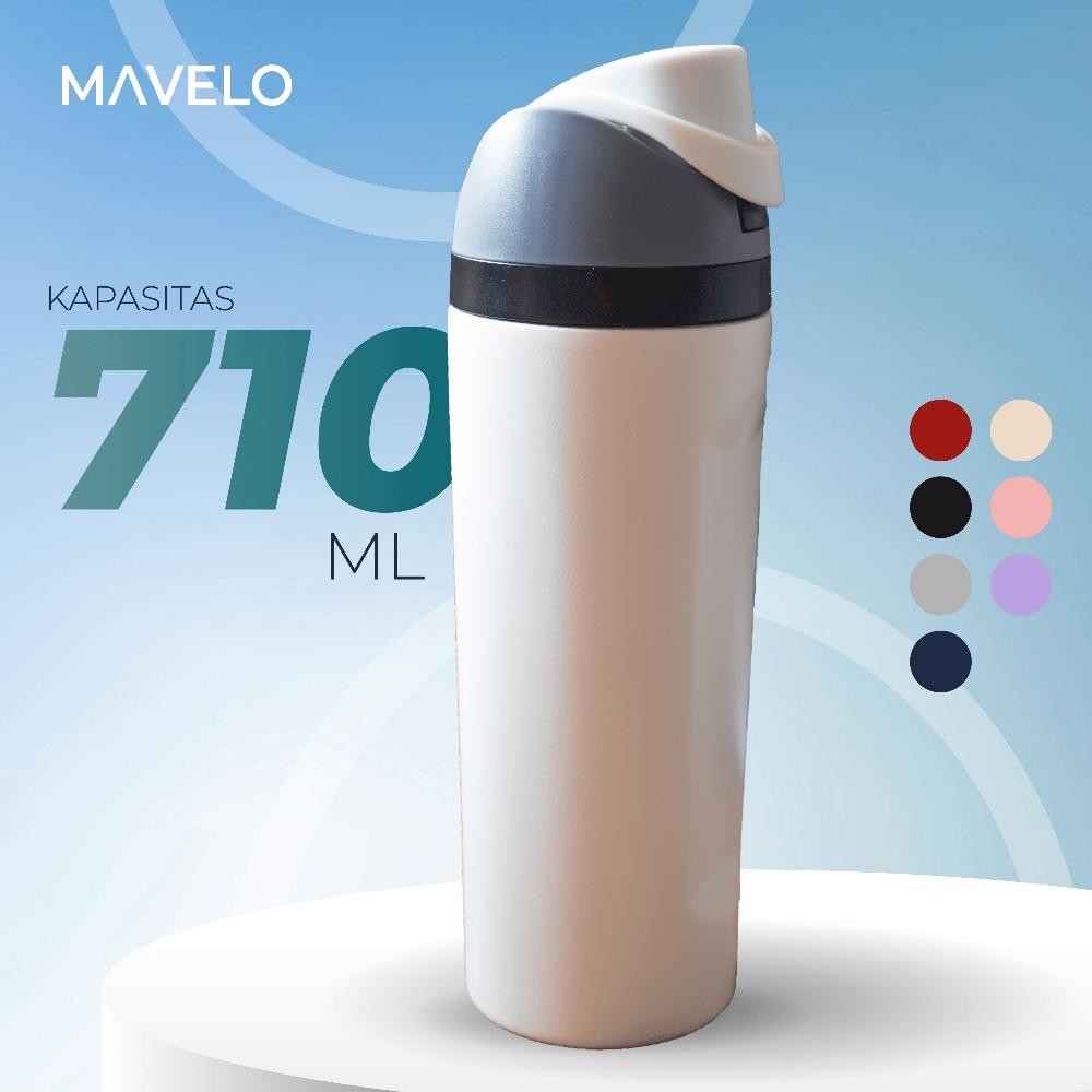 Botol Tempat Minum Freesip Tumbler Termos Air Panas Es Batu 24 oz Stainless Steel Tahan Lama