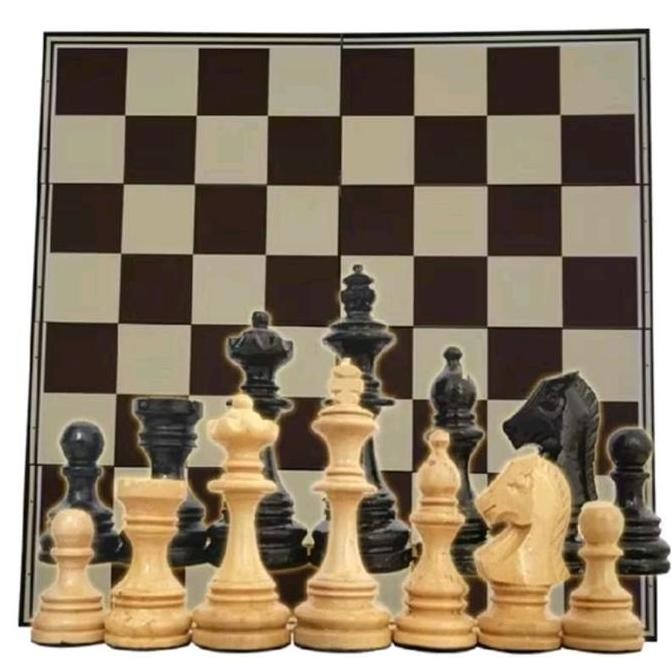 PAKET CATUR KAYU MODEL SEMERU STANDAR INTERNASIONAL PERCASI HAR