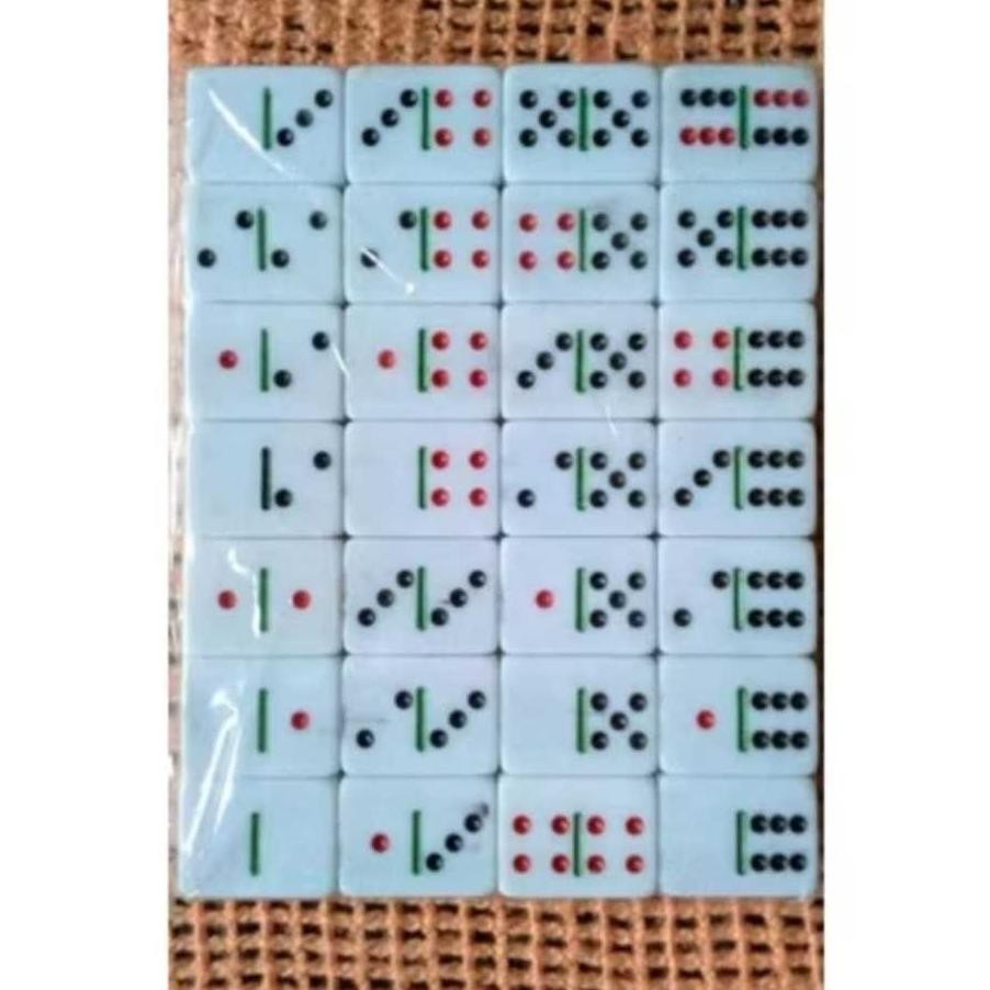 Batu Domino Gaple Tebal Polos Kemasan Plastik