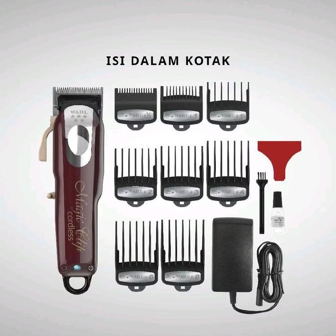 Wahl - Alat Cukur Rambut Professional Magic Clip Cordless Clipper Jenggot Pencukur Elektrik Wajah Ku