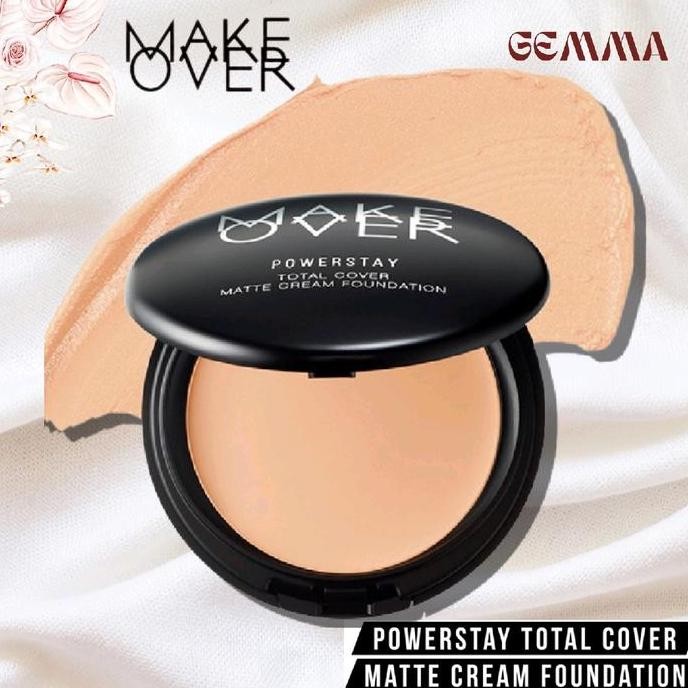 Terbaik Make Over Powerstay Total Cover Matte Cream Foundation Balm 100% Ori