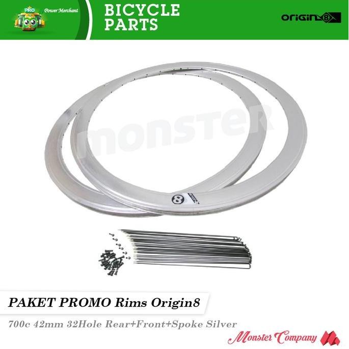 Track Attack Origin 8 Rims Origin8 700c 42mm 32Hole Silver