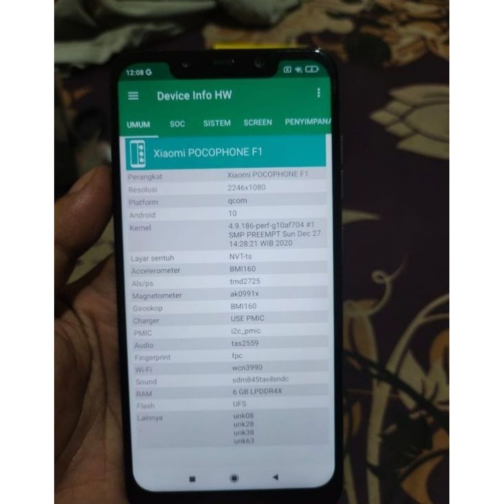 Lcd + Frame Poco F1 Pocophone F1 Original Copotan