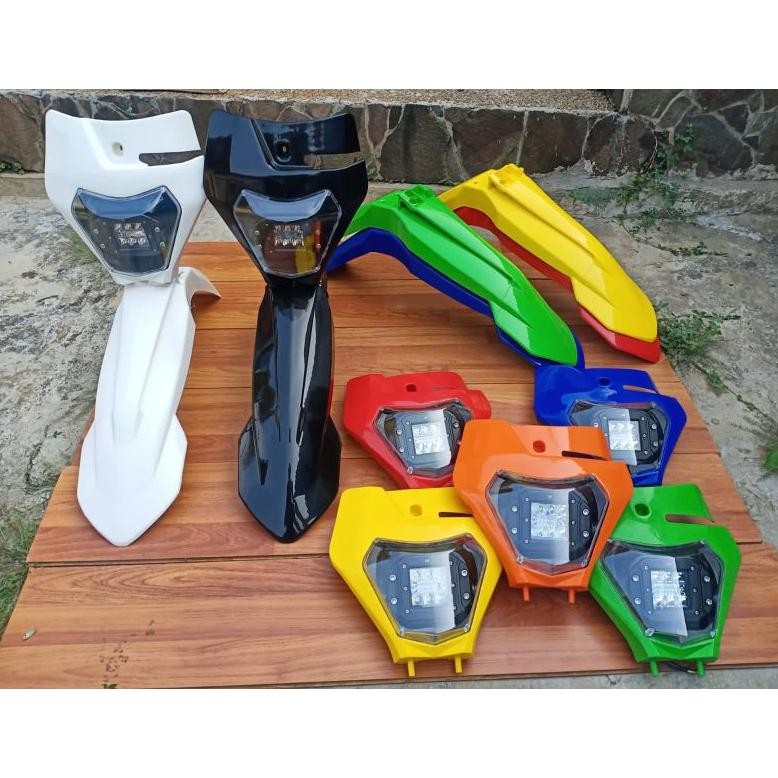 KTM 250 2017 2022 SPAKBOR DEPAN KTM250 COVER NOMER KTM 250 LAMPU DAYMAKER KTM 250 2017 2022 spakbor 