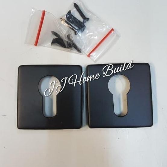 Kunci Pintu Ring Cover/Penutup Lubang Pintu/ Ring Kunci Kotak HITAM