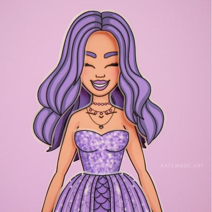 (Best) PAPER DOLL OUTFIT MERMAID//PAPER BOOK//MAINAN EDUKASI//PAPER DOLL