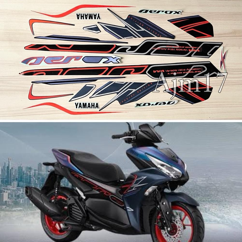 Stiker Striping Motor Aerox 2024 Cyber City Glossy