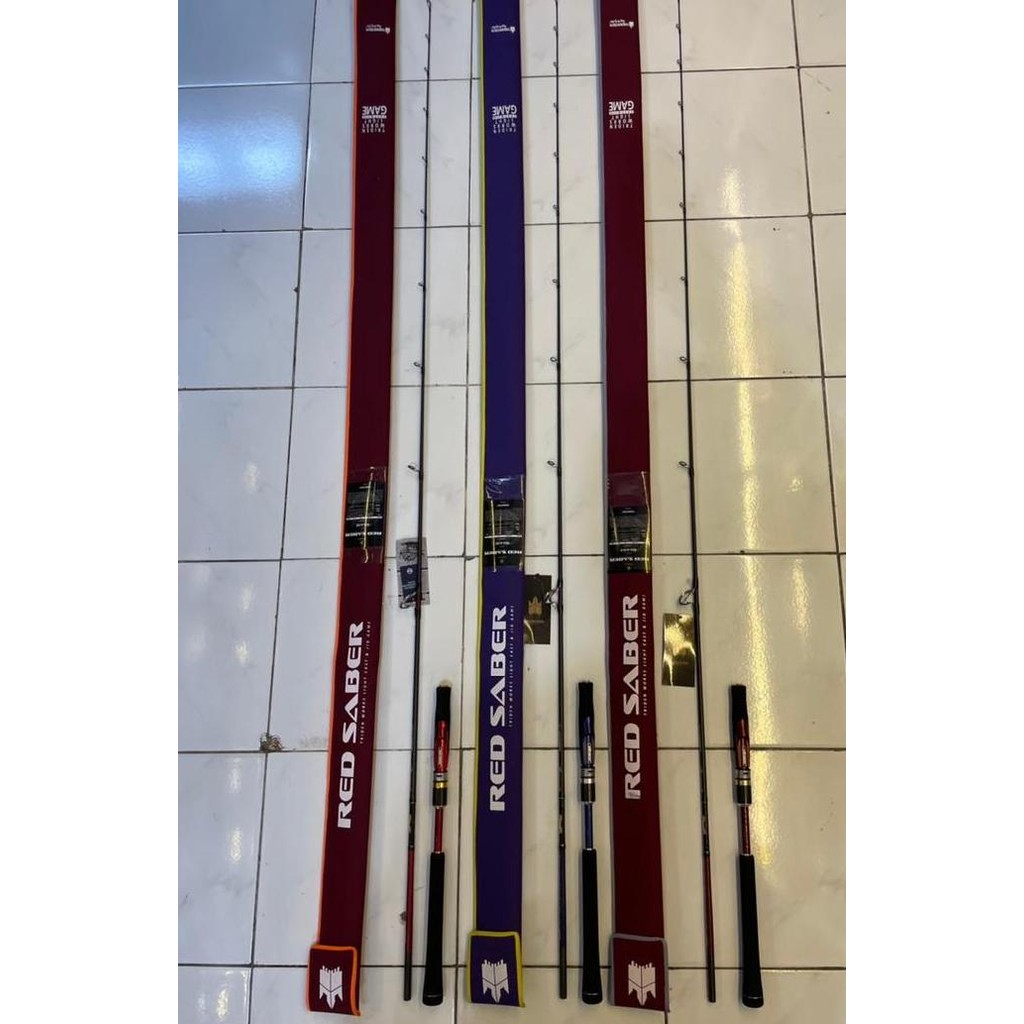 Promo Joran Tridentech Red Saber Light Cast & Jig Game COD