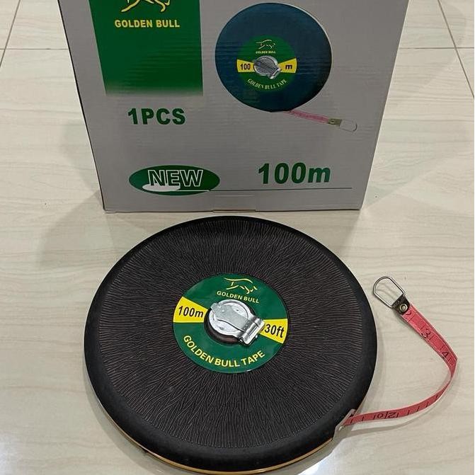 Meteran bulat 100 meter Meteran kain gulung Meteran tanah 100m GOL