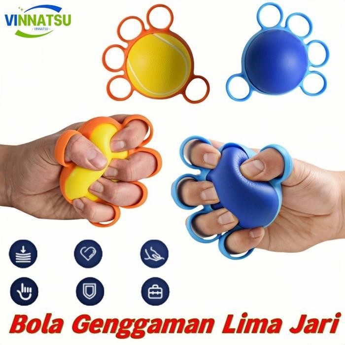 Vinnatsu - Bola Terapi Tangan Stroke/ Pegangan Jari Bola/ Bola Kesehatan Tangan / Bola Pijat Terapi 