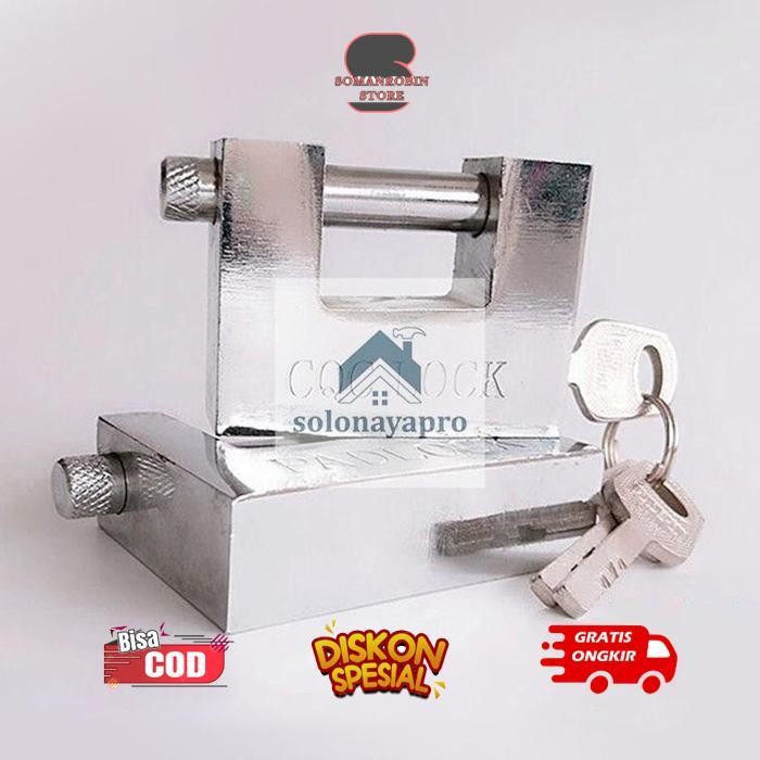 PK32 rt-4 FUZ-611 100MM Kunci Gembok Panser /Gembok Rumah Panzer/Gembok Balok Pagar Pintu Gerbang/Ir