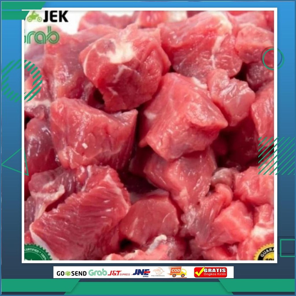 Daging Kambing Segar Baru 1Kg Gosend