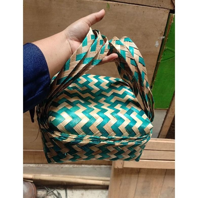 New Besek Jinjing 18X18 Besek Warna Besek Hias Besek Hampers