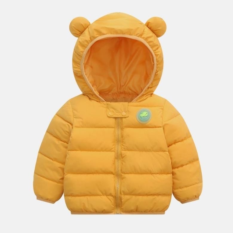 Hot Sale - JAKET WINTER ANAK LED PIN GAMBAR CROCODILE | KIDS WINTER JACKET WITH CROCODILE LED PIN | 