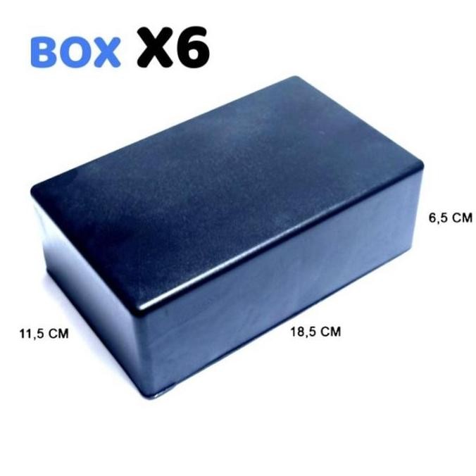 Box Kotak Hitam Plastik Elektronik Serbaguna X6