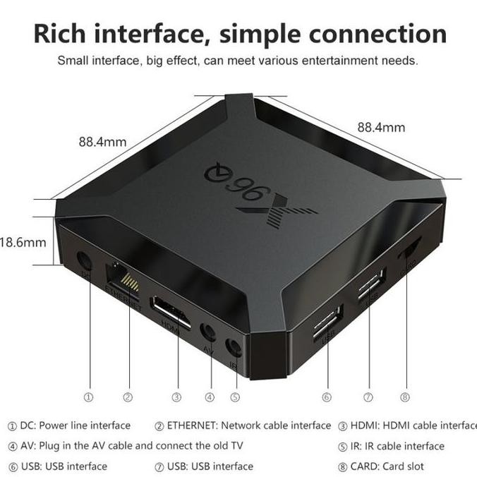 Hiplay Android Tv Box X96Q Ram 2Gb Rom 16Gb