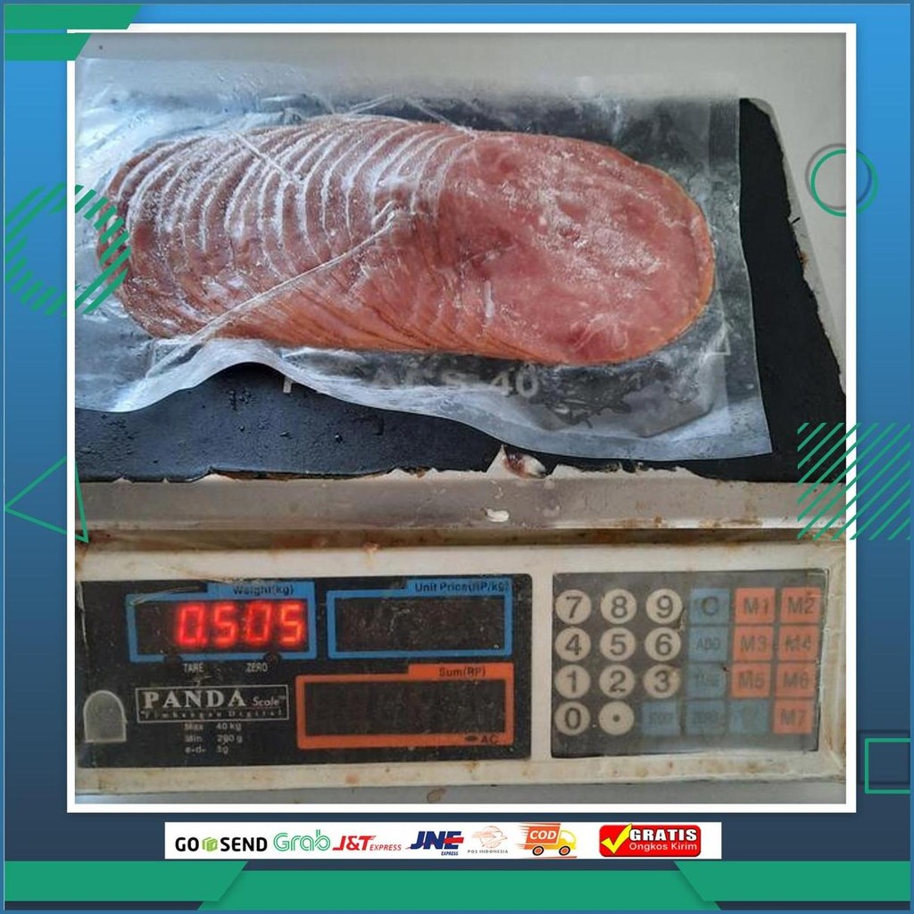 Cita Rasa Bali - Daging Ham Babi Asap 500Gr, Kualitas Premium, Cocok Untuk Sandwich & Burger, Tahan 