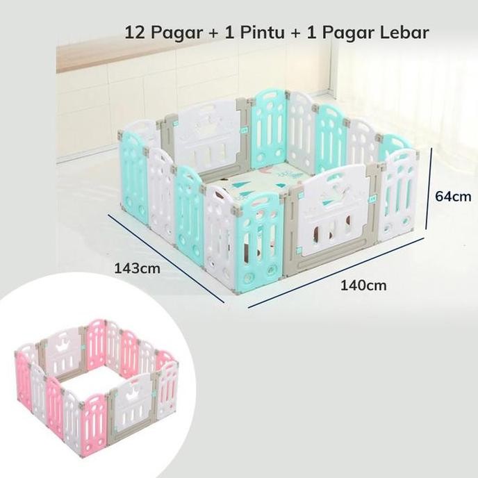 Pagar Bayi Babyroom Baby Fence Pagar Anak Bayi Pagar Playground - 14