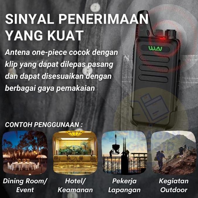 HT WLN KD - C1 HT UHF Free Handsfree Lengkap KDC1 WLAN ORIGINAL