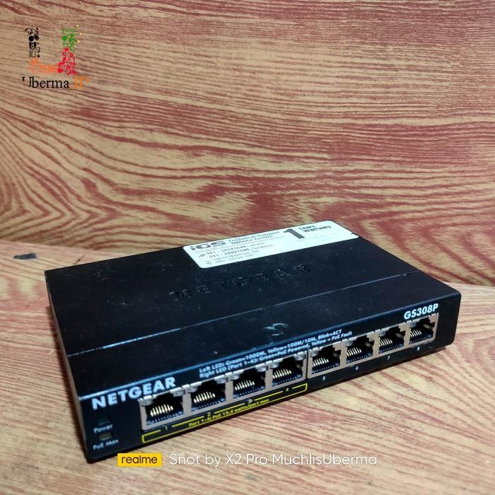 Netgear Gs308P 8-Port Gigabit Ethernet Limited