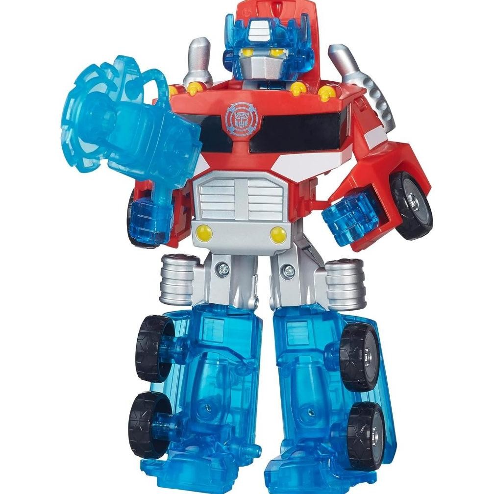 TERJAMIN ASLI READY TRANSFORMERS RESCUE BOTS ENERGIZE OPTIMUS PRIME ACTION FIGURE, SKALA 7 INCI,